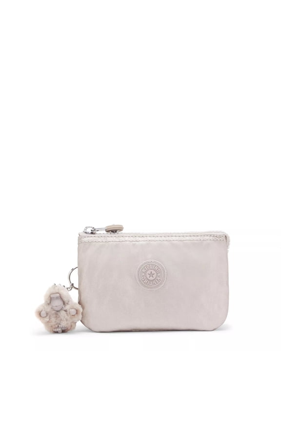 Creativity Accessories Pouch Wristlet Multi-function Toiletry Zipper Organizer Metallic Nylon