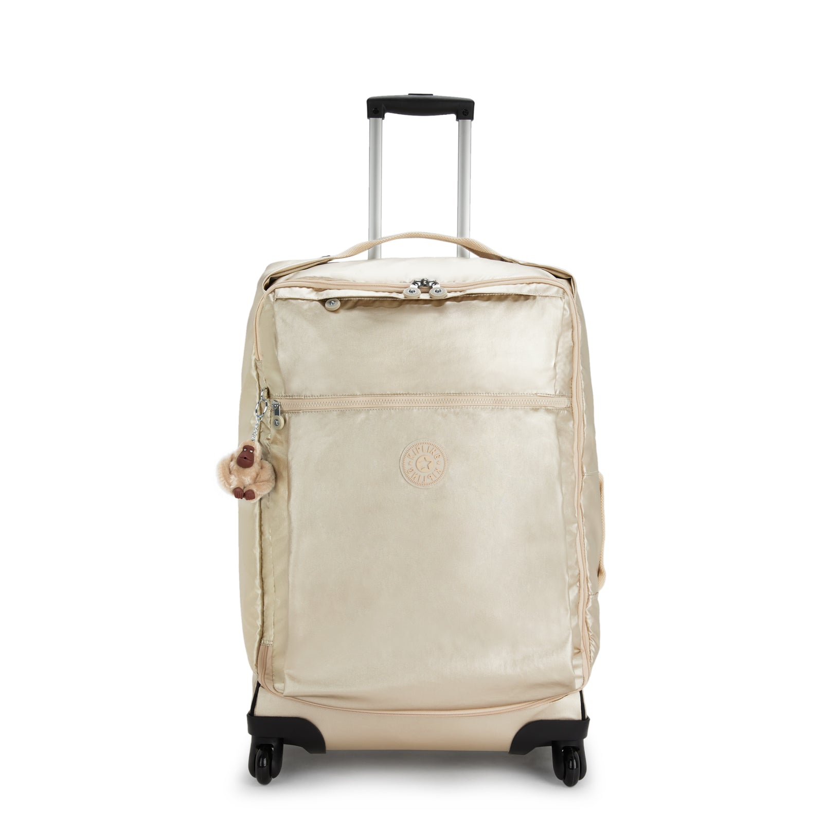 Kipling Porta Passaporto Metallic Starry Gold - Custodia Da Viaggio Con 7 Scomparti Per Carte