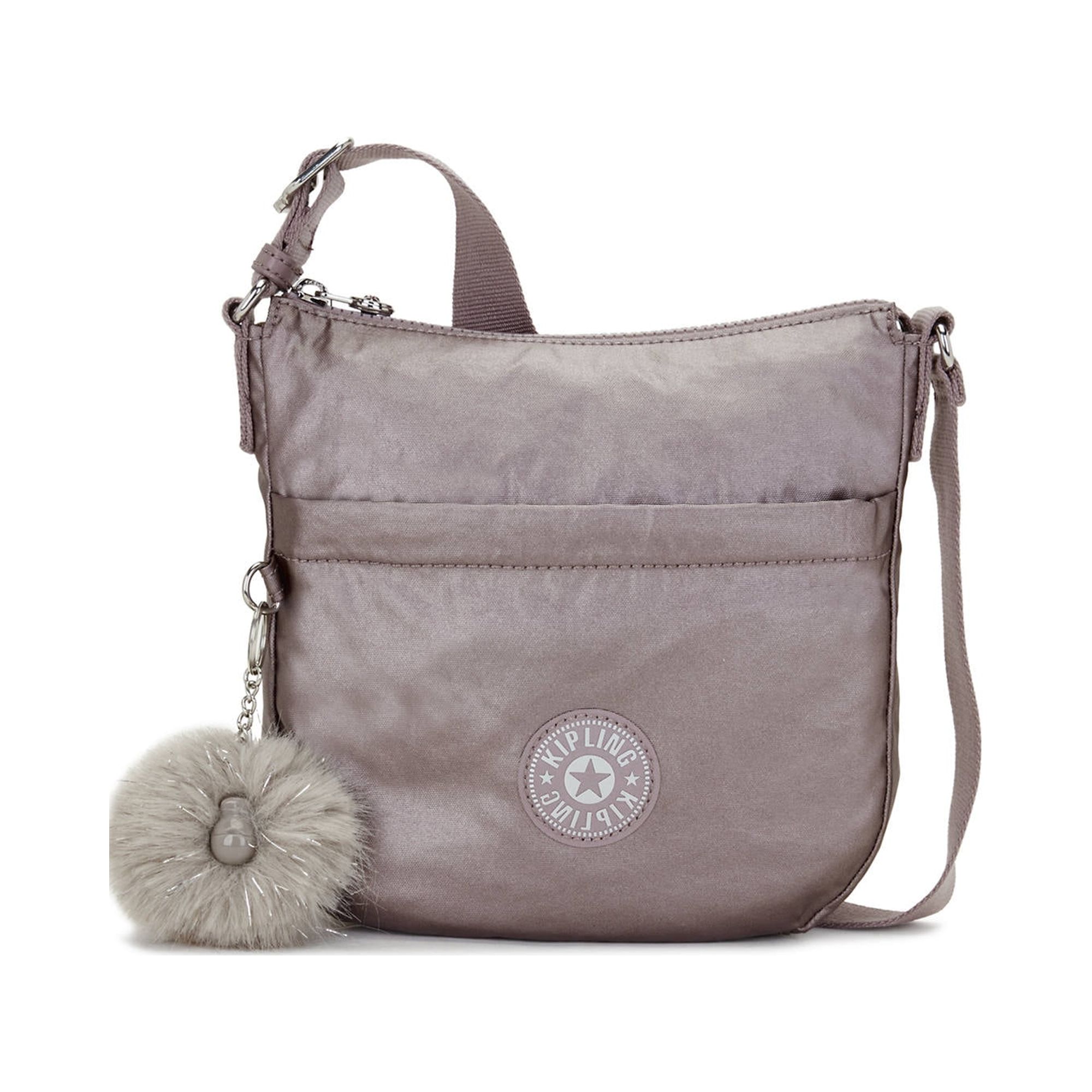 Kipling Libbie Metallic Crossbody Bag Hazelnut Met Gg