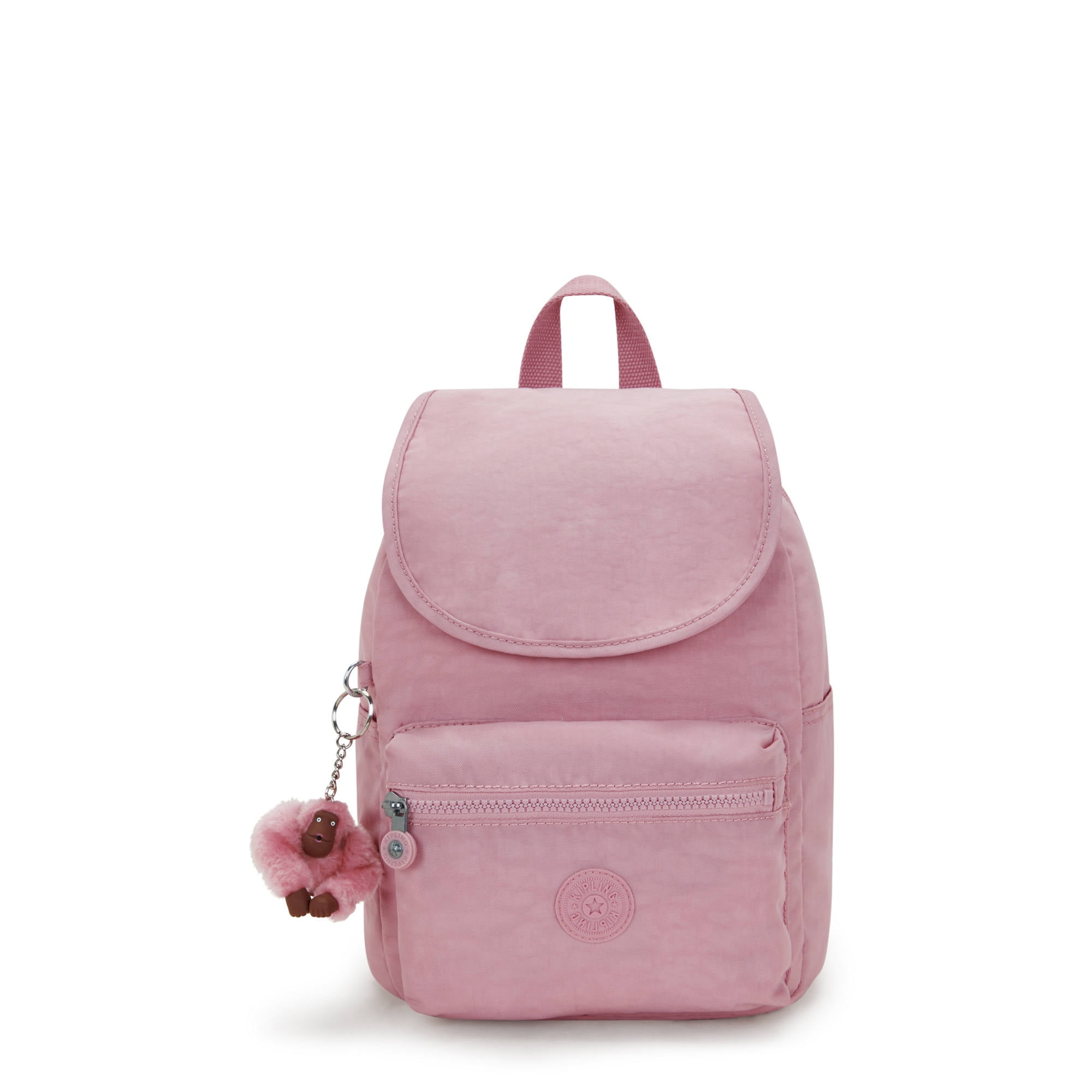 Kipling rose gold backpack hot sale
