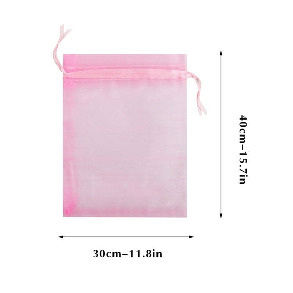 Kiplyki 100pcs Fruit Protector Bags, Fruit Tree Fruit Mesh Bags Fruit Mesh Bags With Drawstring Mesh Bags Plant Fruit Flowers