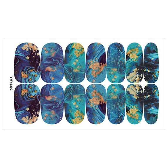 Kiplyki 12 Color Nails With Nail Full Stickers DIY Nail Packaging Stickers Decoration