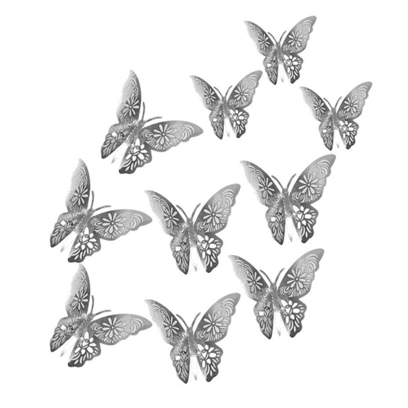 Kiplyki 12pcs Butterfly Decal Wall Stickers Home Decorations 3D Butterfly Rainbow