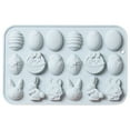 thumbnail image 1 of Kiplyki 18 Easter Bunny Chocolate Mold Ice Mold Silicone Cake Mould, 1 of 1