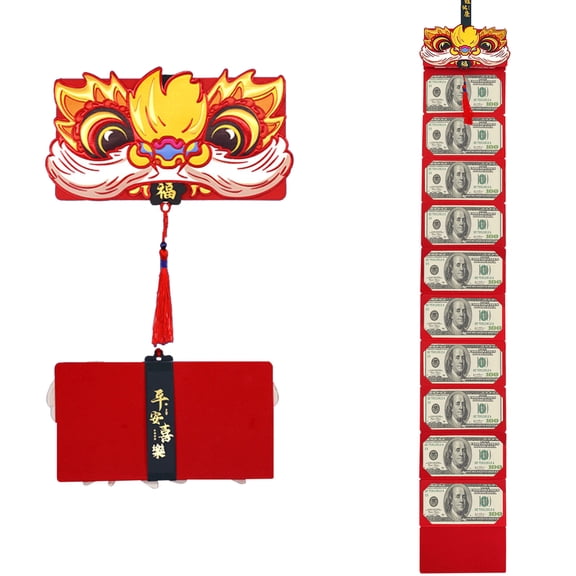 Kiplyki 2022 New Year Folding Red Envelope Personality Enlarged Red Envelope Chinese New Year Blessing Red Envelope