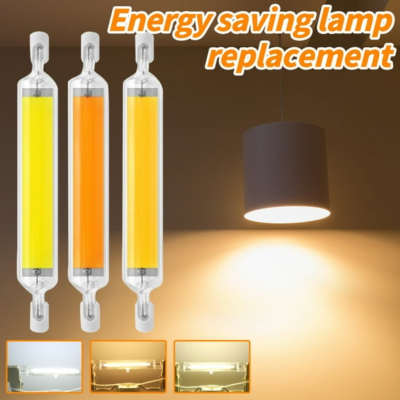 Kiplyki 20W Super Bright Dimmable Led R7s Glass Tube Cob Bulb Ceramics 118mm R7s Corn L