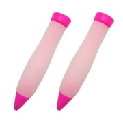 Kiplyki 2pc Silicone Fudge Cake Pen Icing Writing Syringe Baking Decoration DIY Tool