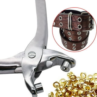 803Pcs Grommet Pliers Kit, 1/4 Inch 6mm Tool with 800 Metal Eyelets with  Washers in Gold and Silver, Portable Grommet Hand Press kit for