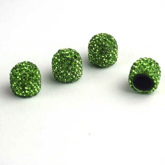 Kiplyki 4PCS Universal Jeweled Bling Rhinestone Tire Wheel Valves Cap Cover Car Utility