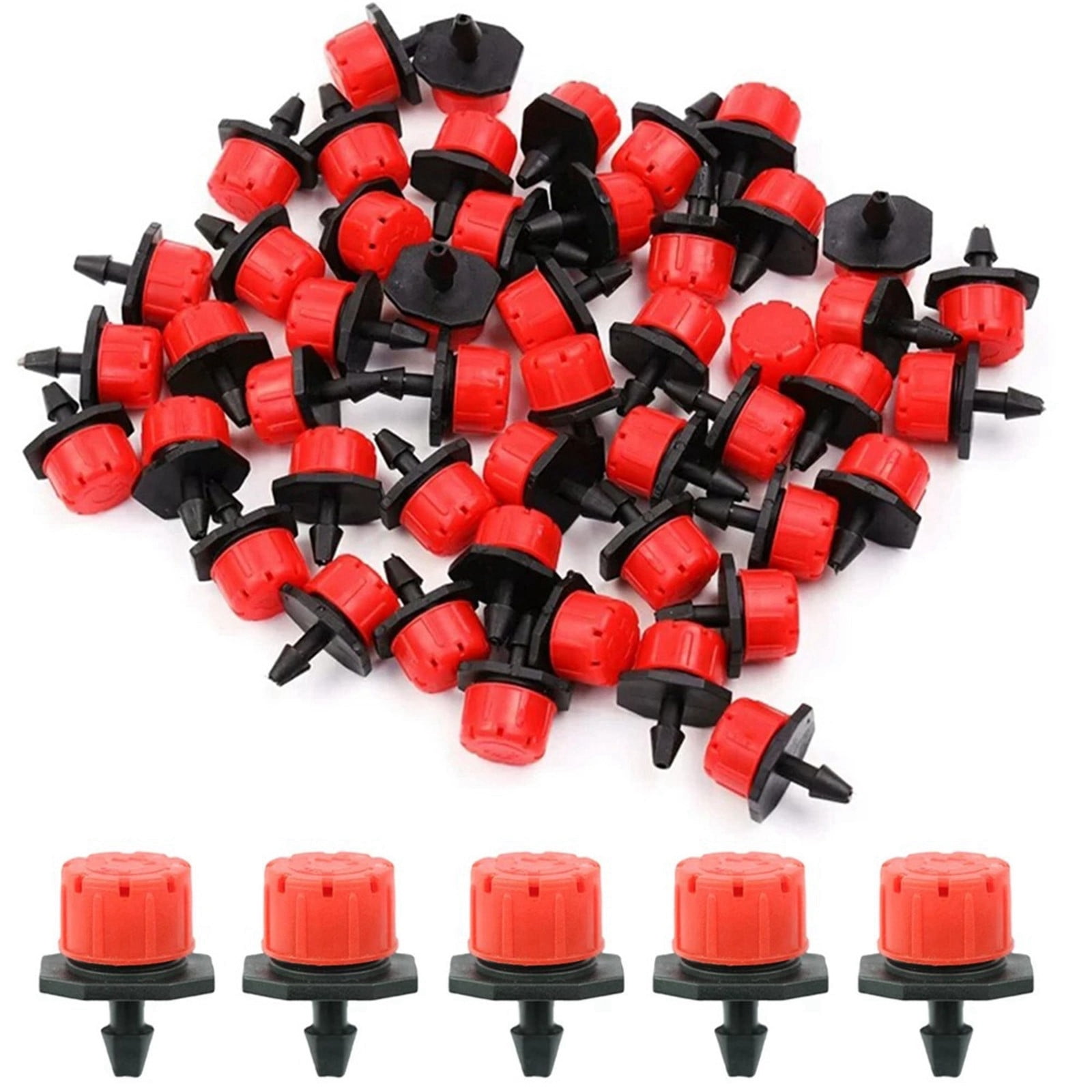 Kiplyki 50-150PCS Adjustable Irrigation Drippers Sprinklers 1/4 Inch ...