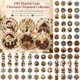 thumbnail image 1 of Kiplyki 6Pcs DIY Pearl Art Christmas Ornament Kit Hanging Diamond Art Christmas Ornament Set Includes Pearls Colorful Beads Art Craft Shimmering Holiday Gift for Tree Window Wall Fireplace Decor, 1 of 6