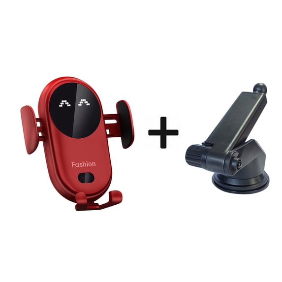Kiplyki Automatic Clamping Wireless Charger Car Holder Smart Infrared Sensor Vent Mount Mobile Phone Bracket Stand