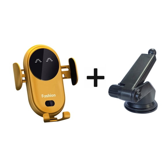 Kiplyki Automatic Clamping Wireless Charger Car Holder Smart Infrared Sensor Vent Mount Mobile Phone Bracket Stand
