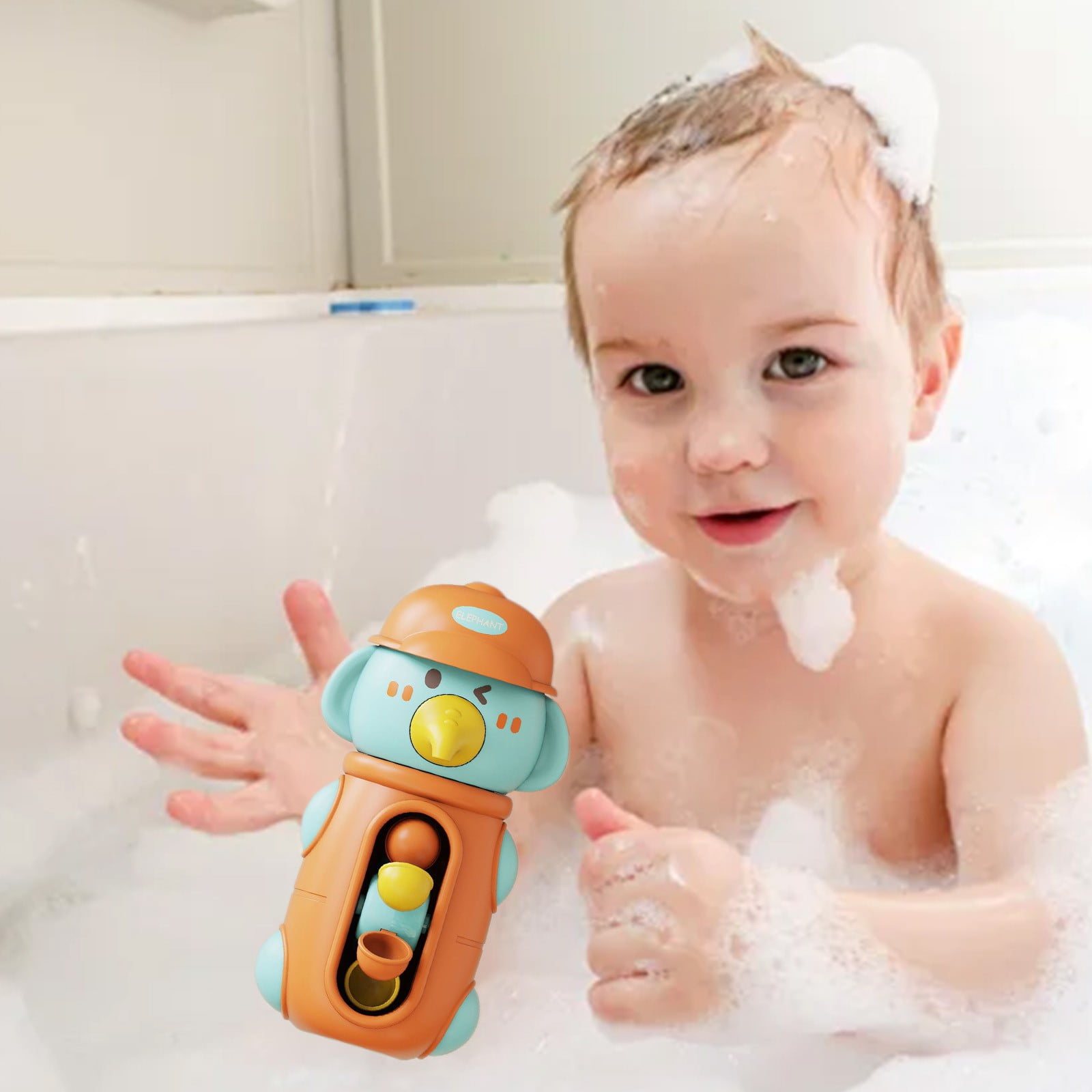 Kiplyki Baby Savings Mold Free Bath Toys with Bell for Newborns/Baby/Toddlers/Kids, Bathtub and ...