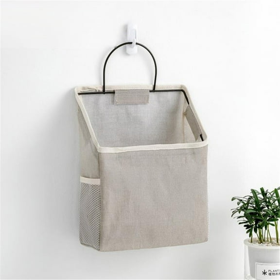 Kiplyki Bathroom Hanging Bag Storage Bag Wall-mounted Fabric Desktop Storage Bag