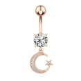 thumbnail image 1 of Kiplyki Belly Button Ring Updated S Urgical Steel Belly Button Rings With Properly, 1 of 1