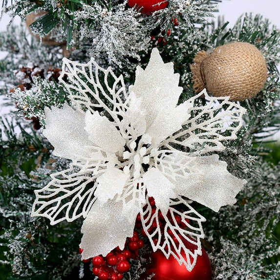 Kiplyki Christmas Decorations Christmas Flowers Decorate The Christmas Tree, Christmas Wreaths, Gift Boxes And Indoor And Outdoor Decorations.