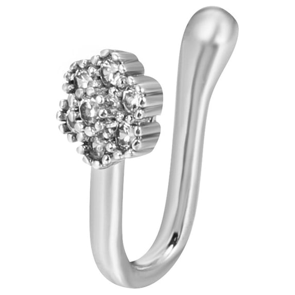 Kiplyki Clip On Nose Rings For Women Non-Pierced Nose Hoop Ring Adjust Nose Cuff