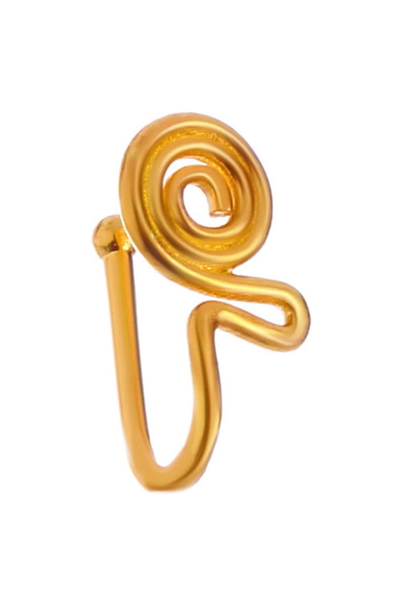 Clip On Nose Rings For Women Non-Pierced Nose Hoop Ring Adjust Nose Cuff