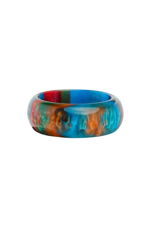 Cloud Acrylic Ring Colorful Thick Ring Beach Jewelry Simples Style Ring