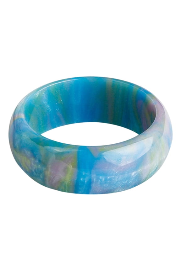 Cloud Acrylic Ring Colorful Thick Ring Beach Jewelry Simples Style Ring