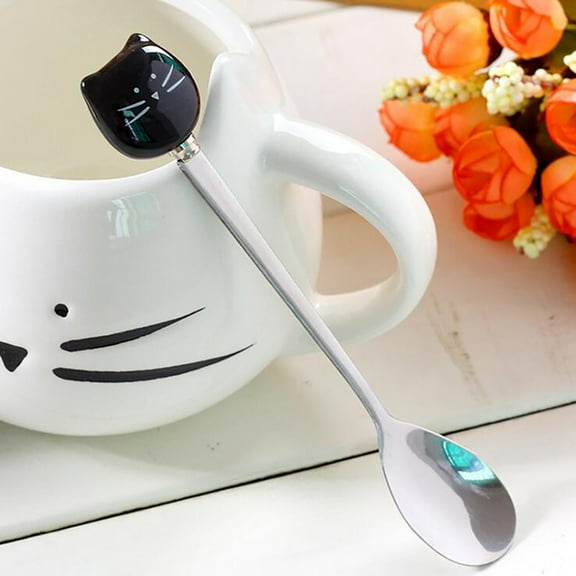Kiplyki Coffee Stirring Spoon Honey Spoon Children's Tableware Mug Long Ice Spoon