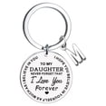 thumbnail image 1 of Kiplyki Creative DIY To My Daughter Stainless Steel Last Name 26 Letter Keychain 2.5cm, 1 of 4