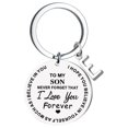 thumbnail image 1 of Kiplyki Creative DIY To My SON Stainless Steel Last Name 26 Letter Keychain 2.5cm, 1 of 6