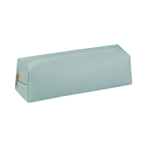 Kiplyki Cyber Pencil Case Pencil Pouch Black Pencil Bag Leather Pen Case Small Zipper Pouch For Pencils, Pens, Markers, Makeups, Change, Coins