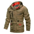 thumbnail image 1 of Kiplyki Fall Men's Jackets Lightweight Jacket Mid-length Casual Outdoor Hooded Plus Size Jacket Spring Clothes, 1 of 6