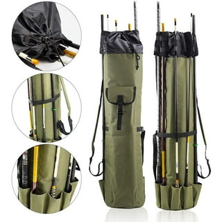 130cm150cm Three Layers Fishing Bag Portable Folding Fishing Rod Reel  Tackle Tool Carry Case Carrier Travel Bag