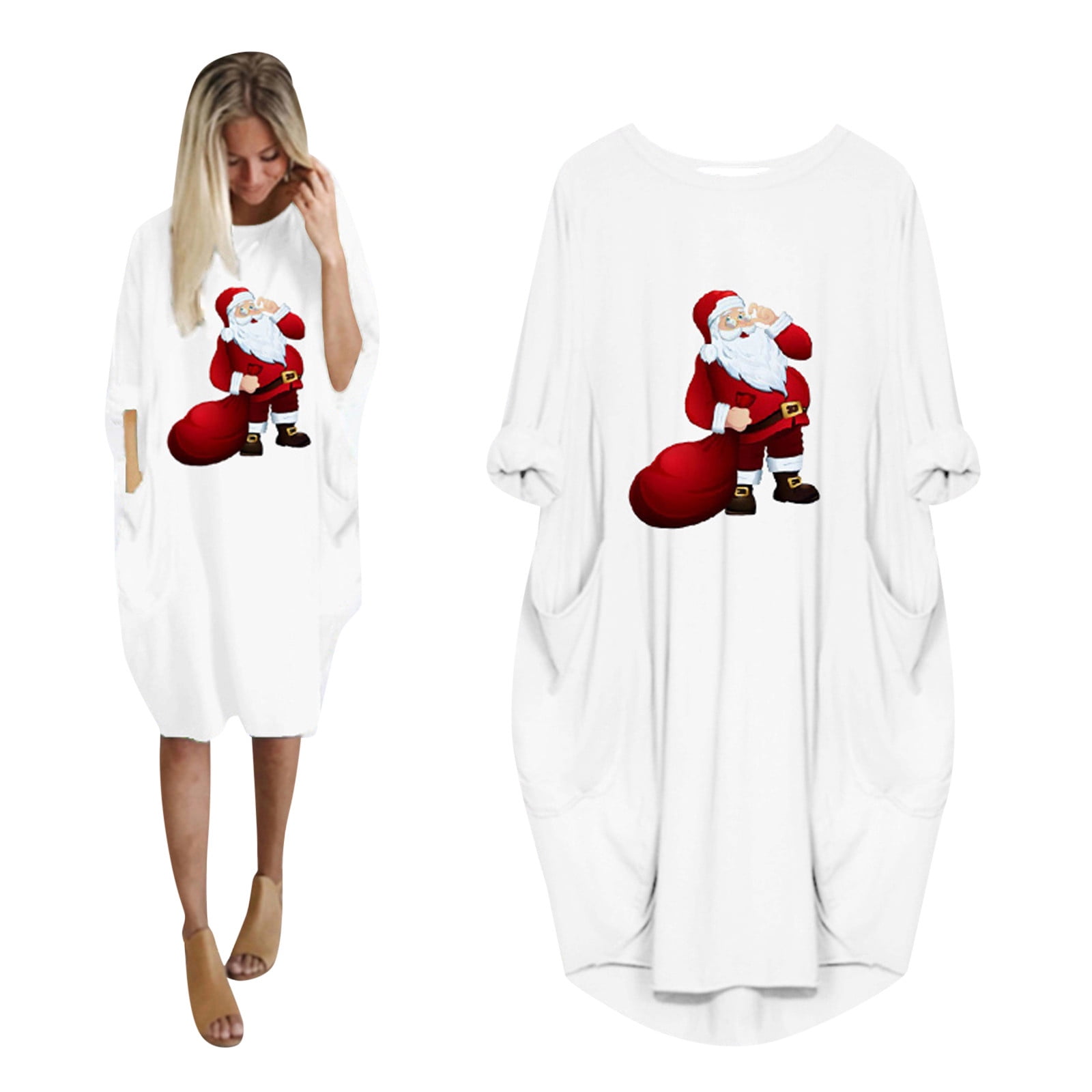 Christmas Plush Dress  KF83113