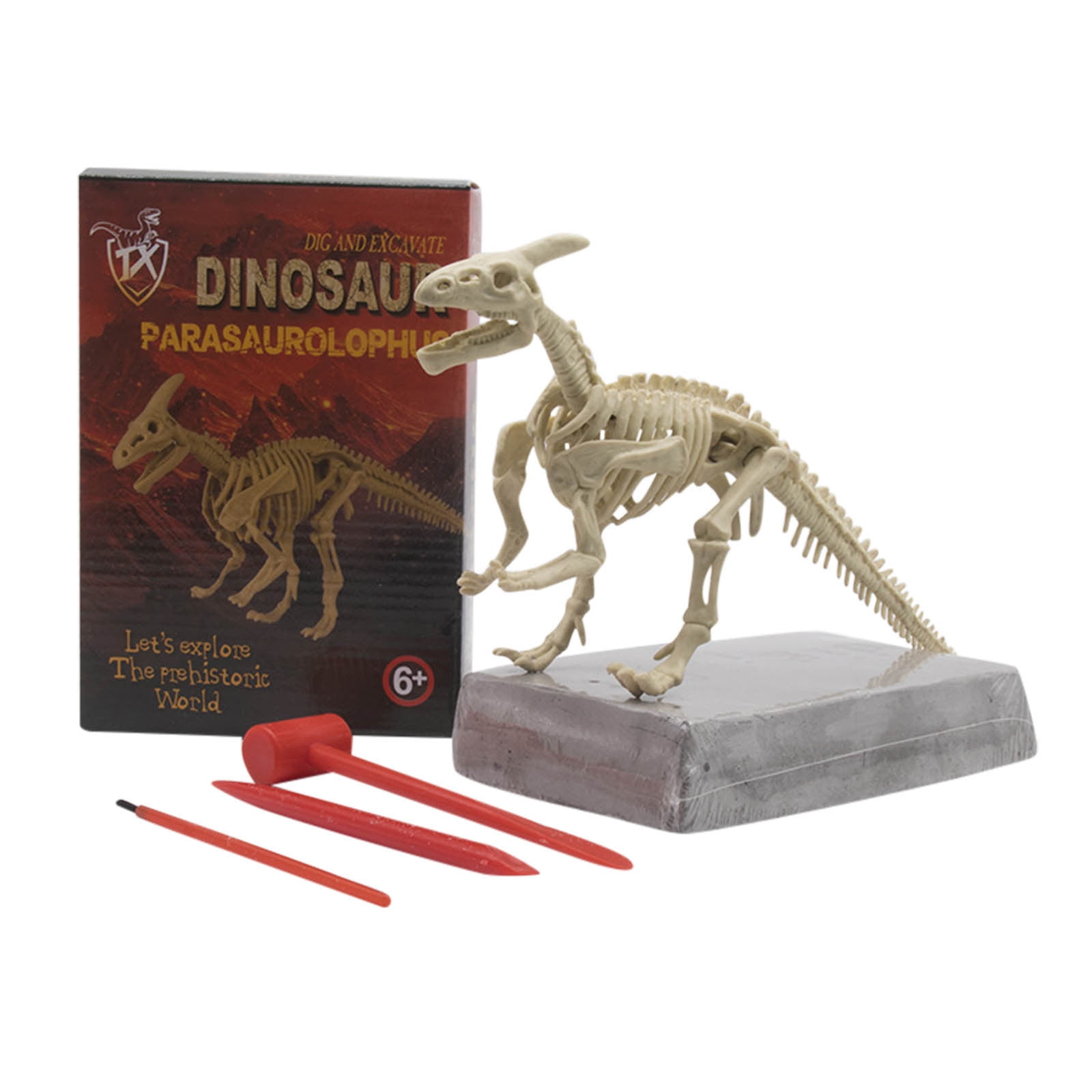 Kiplyki Dinosaur Digging Game Kit Kids Dinosaur Sandbox Activity Set