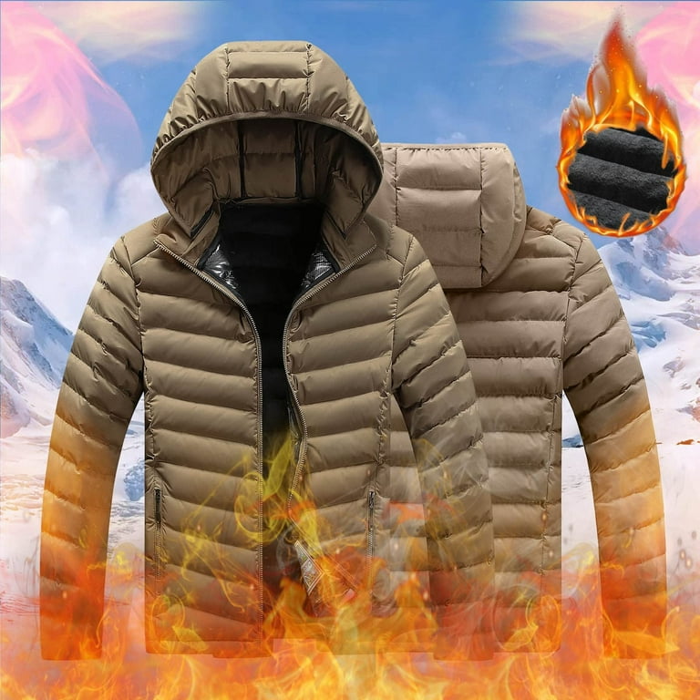 Mens warm hooded jackets online