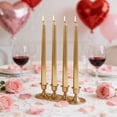 thumbnail image 1 of Kiplyki Electroplated Taper Candles 4PCS Dripless Long Lasting Dinner Candles, Twisted Design for Wedding Centerpiece, Romantic Dining Decor Party Supplies, 1 of 6