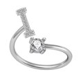 thumbnail image 1 of Kiplyki Exquisite Fashion 26 English Alphabet Style Ring Letter Fashion Copper Ring, 1 of 1