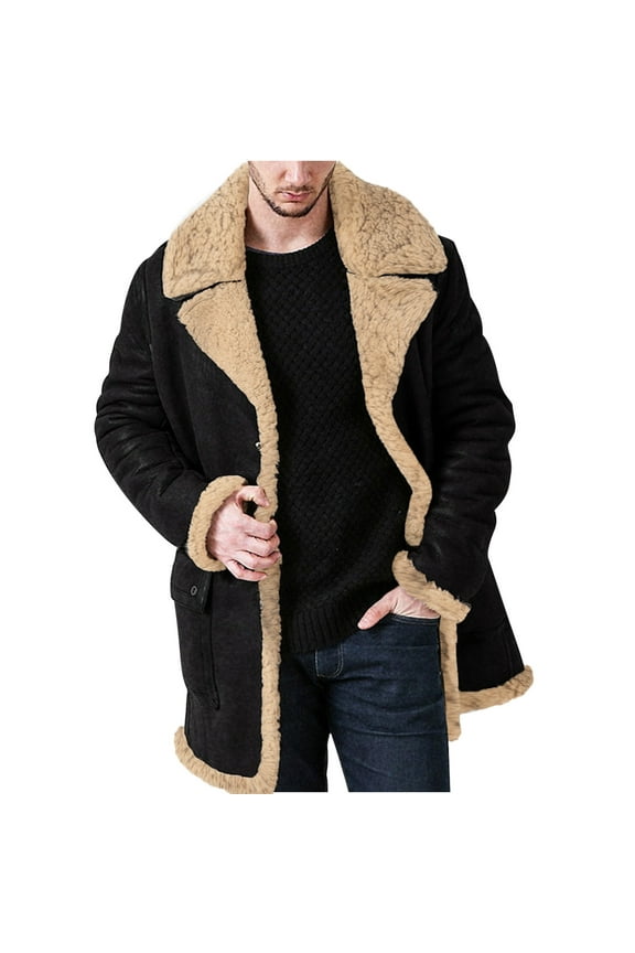 Fall Fashion Men's Leather Jacket Stand Collar Punk Motorcycle Leather Jacket Long Sleeve Hoodless Casual Outwear & Jackets