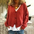 thumbnail image 1 of Kiplyki Fall Feeling Clothes Trends Button Solid Knit Sweater Cardigan Long Sleeved Jacket, 1 of 7