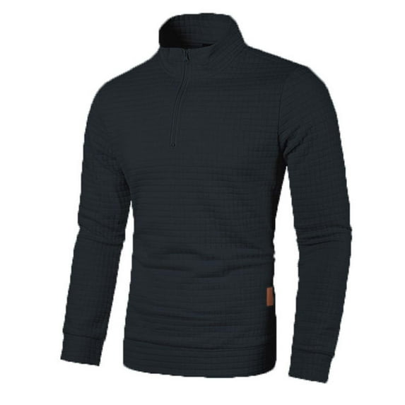 Kiplyki Fall Feeling Clothes Trends New Casual and Winter Men's Long Zipper Sweater Sleeve Thin Velvet Sweater Coat Men