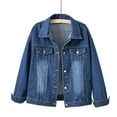 thumbnail image 1 of Kiplyki Fall Feeling Clothes Trends Spring and Warm Long Sleeve Denim Jacket Outerwear, 1 of 4