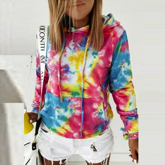 Kiplyki Fall Hoodies Womens Lightweight Long Sleeve Pullover Hooded Tops