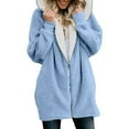 thumbnail image 1 of Kiplyki Fall Hoodies Womens Long Sleeve Solid Hoodies Cardigan Zipper Sweatshirts Blouse Hoodied Tops, 1 of 5