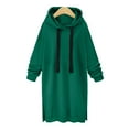 thumbnail image 1 of Kiplyki Fall Hoodies for Women Color Long Velvet Loose Long Sleeved Hooded Tops, 1 of 7
