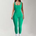 thumbnail image 1 of Kiplyki Fall Ladies Pants Tight Waistband Sleeveless Neck Long Jumpsuit, 1 of 6