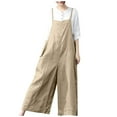 thumbnail image 1 of Kiplyki Fall Ladies Pants Women's New Women's Color Collar Loose Suspenders Jumpsuit, 1 of 4