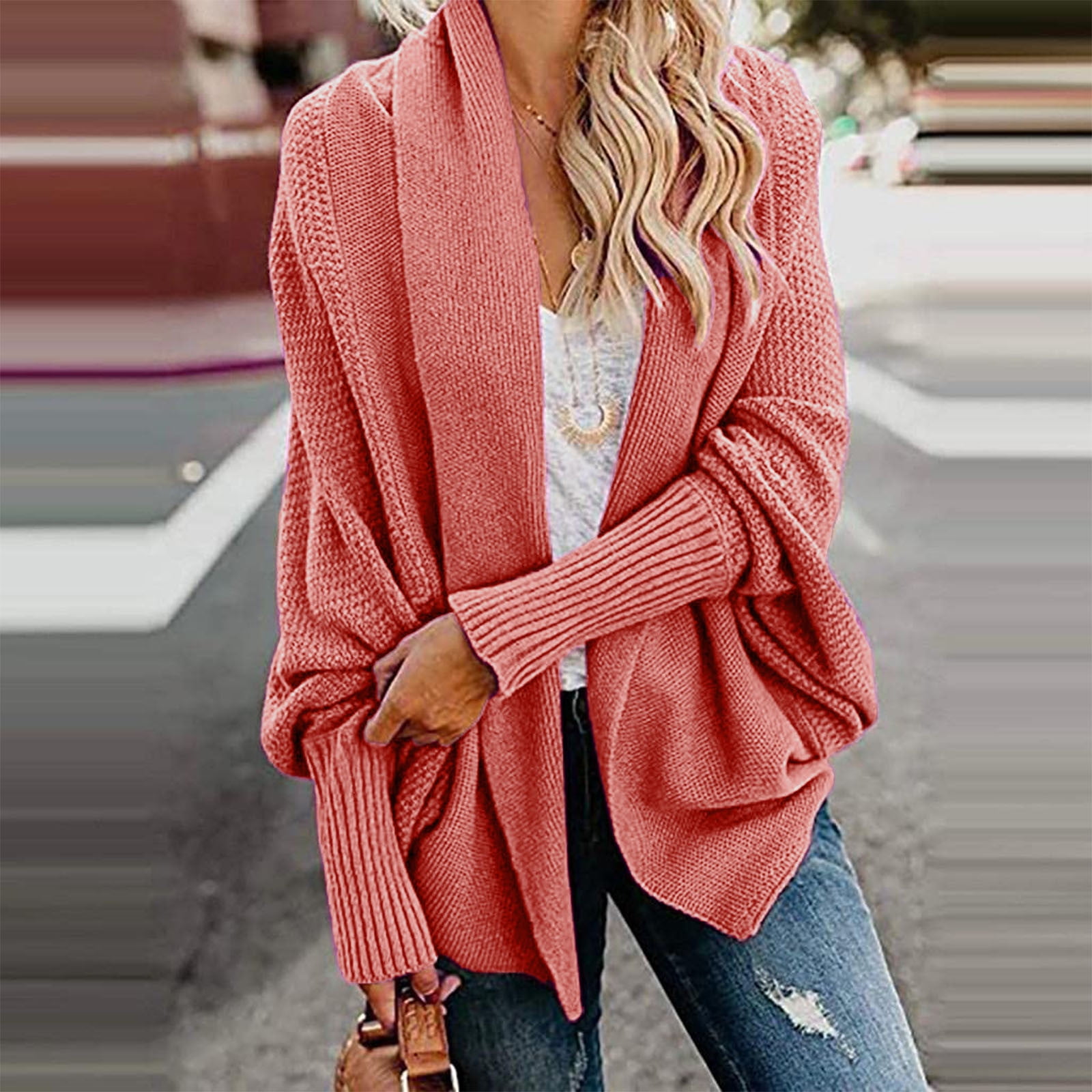Kiplyki Fall Savings Women's Kimono Cable Knitted Slouchy Kiplyki Fall Savings Women's Kimono Cable Knitted Slouchy