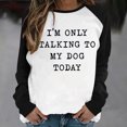 thumbnail image 1 of Kiplyki Fall Sweatshirt for Women Print Round Neck Loose Long Sleeve Tops Blouse Hoodless Sweatshirts, 1 of 5
