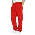 thumbnail image 1 of Kiplyki Flash Deals Women Casual Trousers High Waist Drawstring With Multi-Pockets Long Pants, 1 of 4