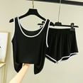 thumbnail image 1 of Kiplyki Flash Womens Sleepshirts Summer Short Sleeve Shorts Suit Home Clothes Two-piece Set, 1 of 3