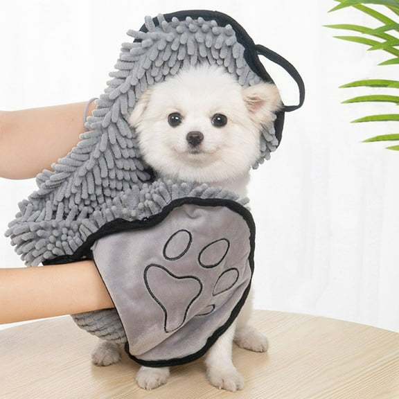 Kiplyki Flash Dog Towels for Drying Dogs Soft Microfiber Bath Towel Super Absorbent, Quick Drying, & Machine Washable Must Have Dog & Cats Bathing Supplies